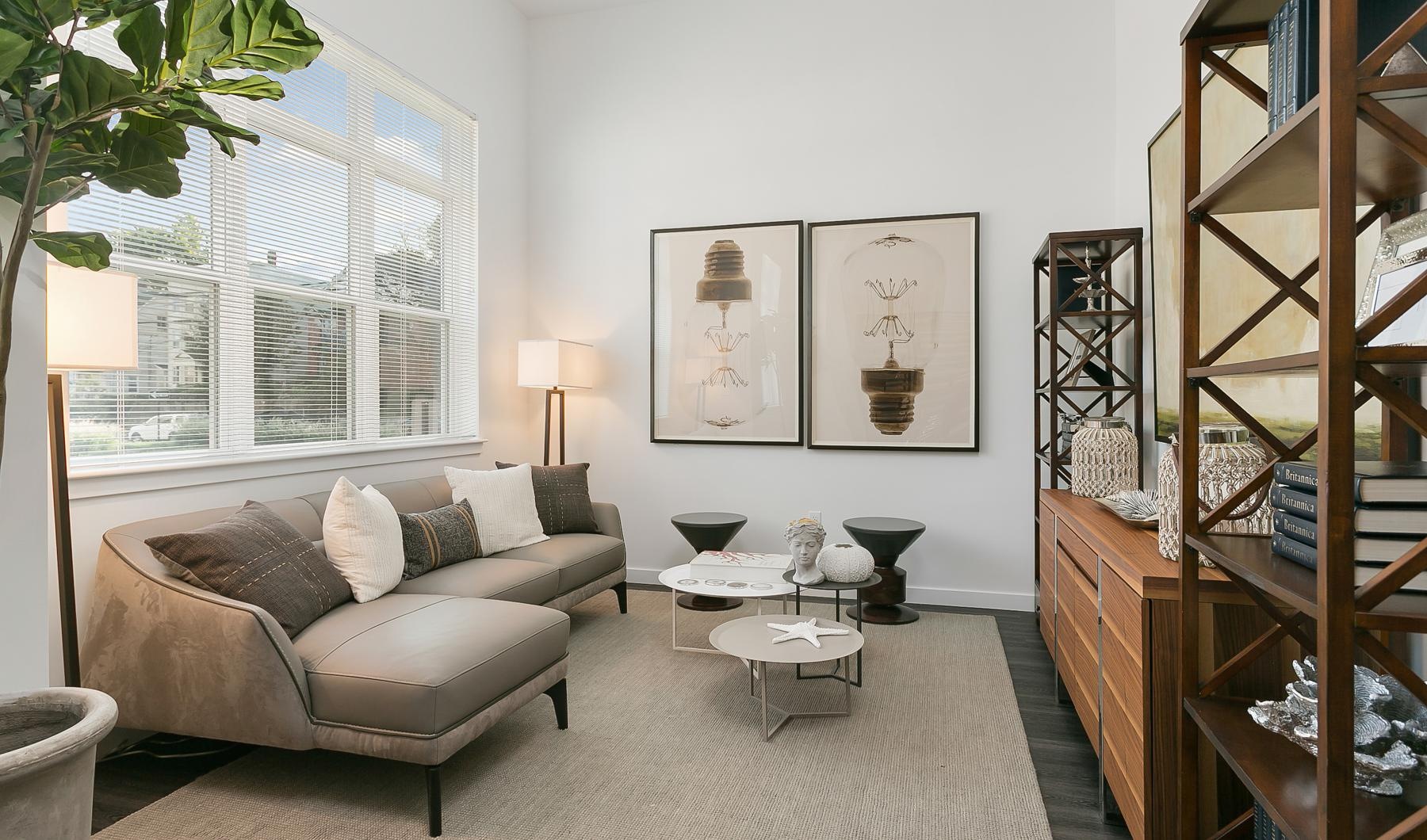 The essence of exceptional living a living room with a couch and a table